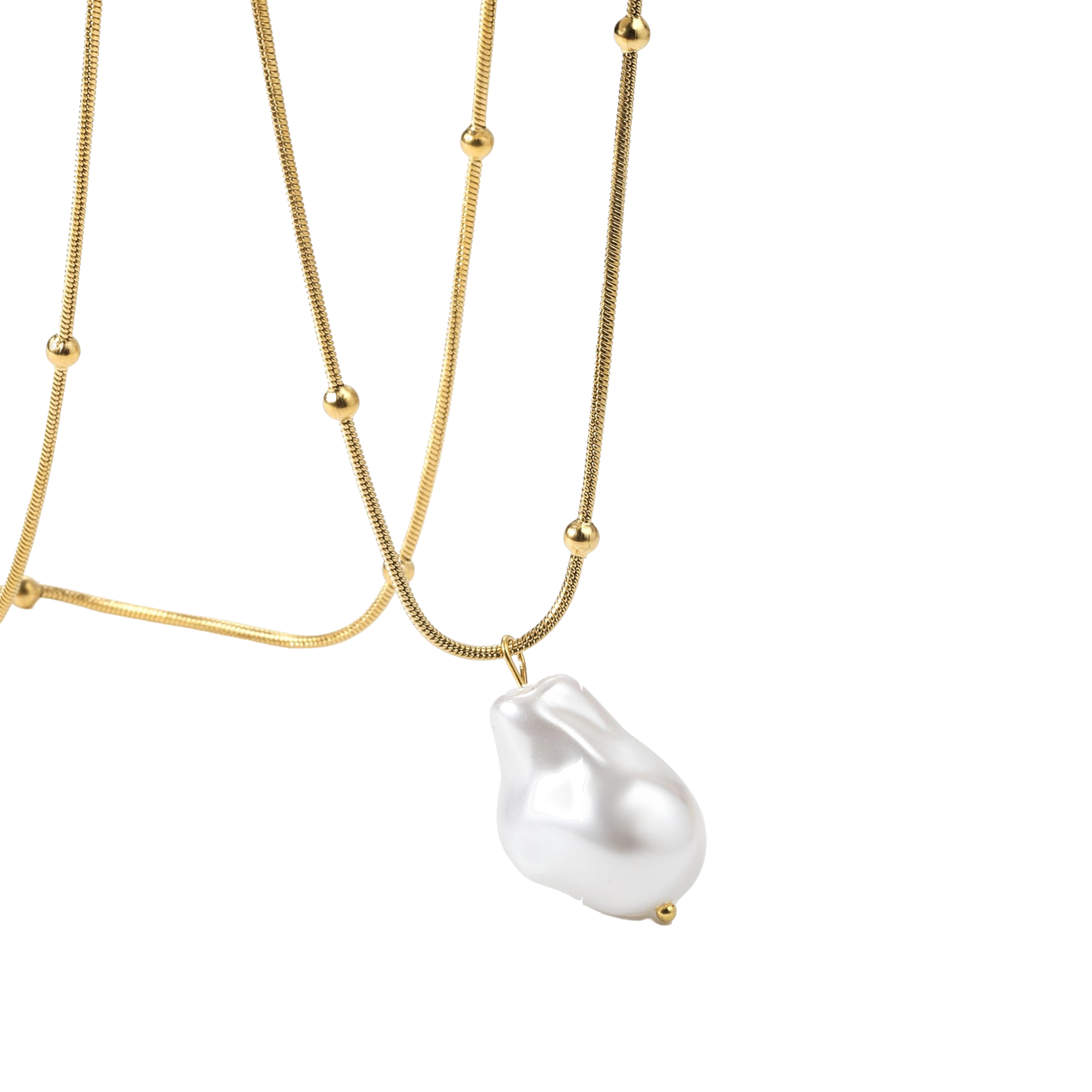 Sculptural Pearl Drop