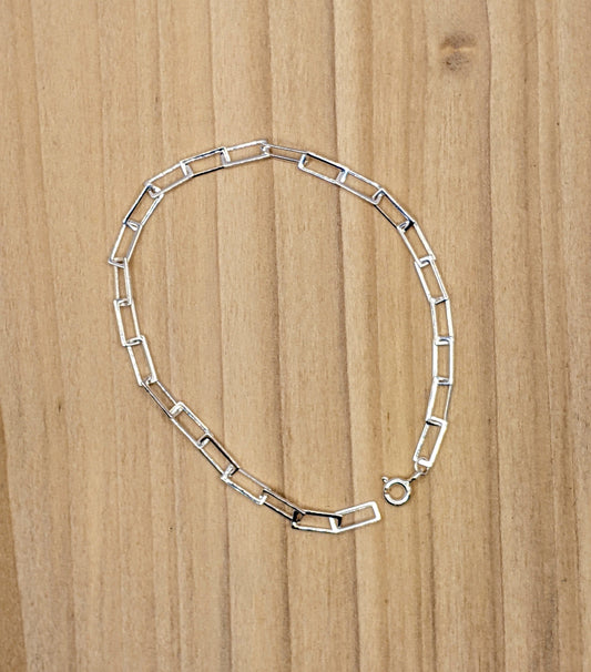 Lightweight Rectangle Link Bracelet