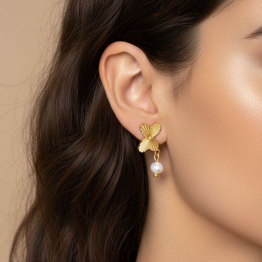 Butterfly Dream Pearl Earrings