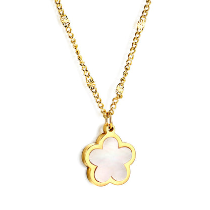 Peach Blossom Pendant Necklace