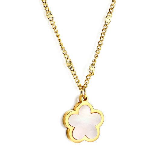 Peach Blossom Pendant Necklace