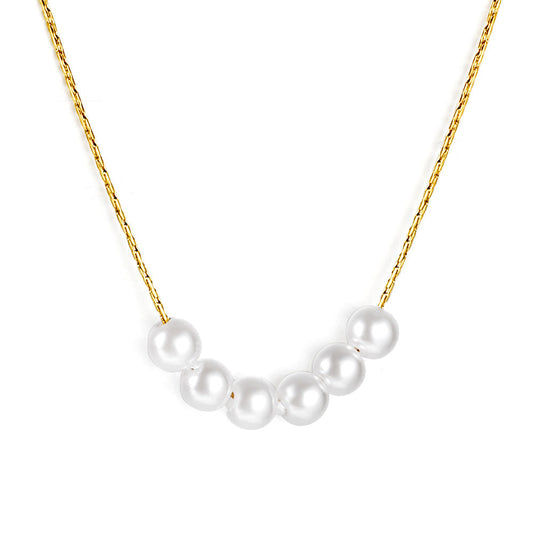 Six Pearl Cascade Pendant