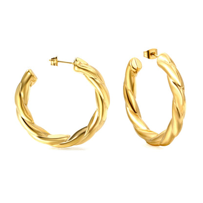 Twist of Gold Earrings