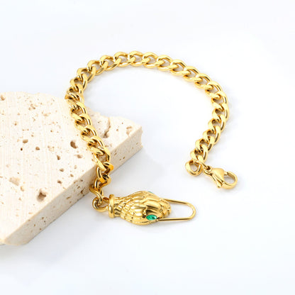 Emerald Serpent Bracelet