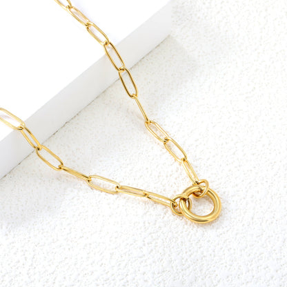 Golden Harmony Wire Necklace