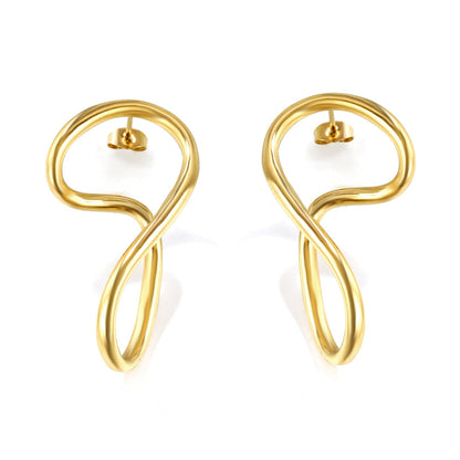 Chic Curved Hoop Earrings