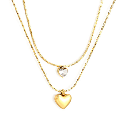 Heartfelt Layered Chain Necklace