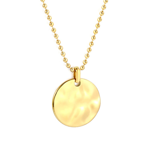 Circle Pendant Personalization Necklace