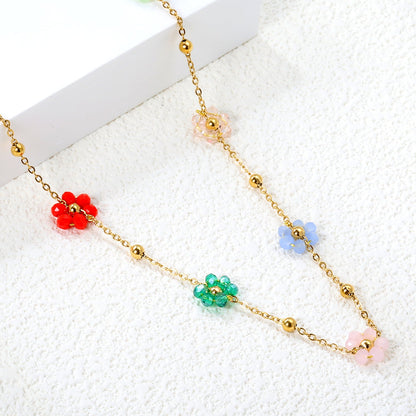 Floral Fusion Pendant Necklace