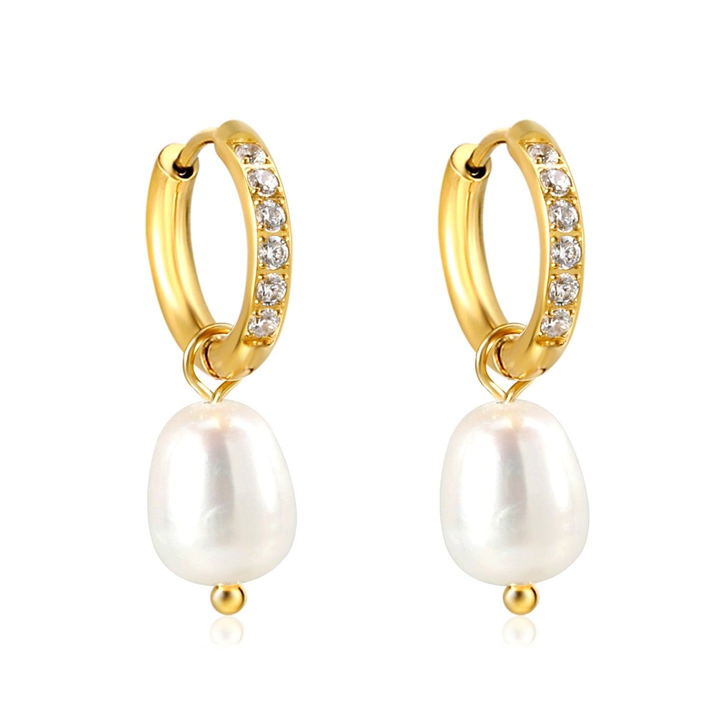 Pearl And Diamond Harmony Earrings