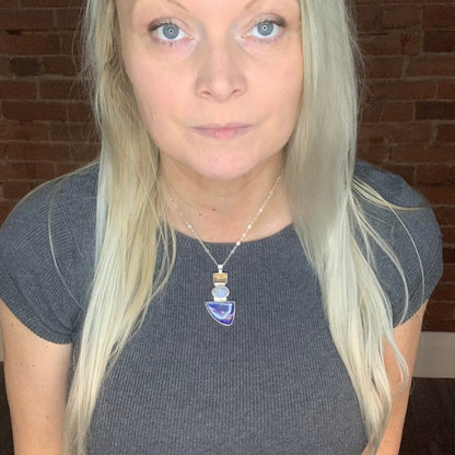 Celestial Harmony Necklace – Frost and Moonlight Collection