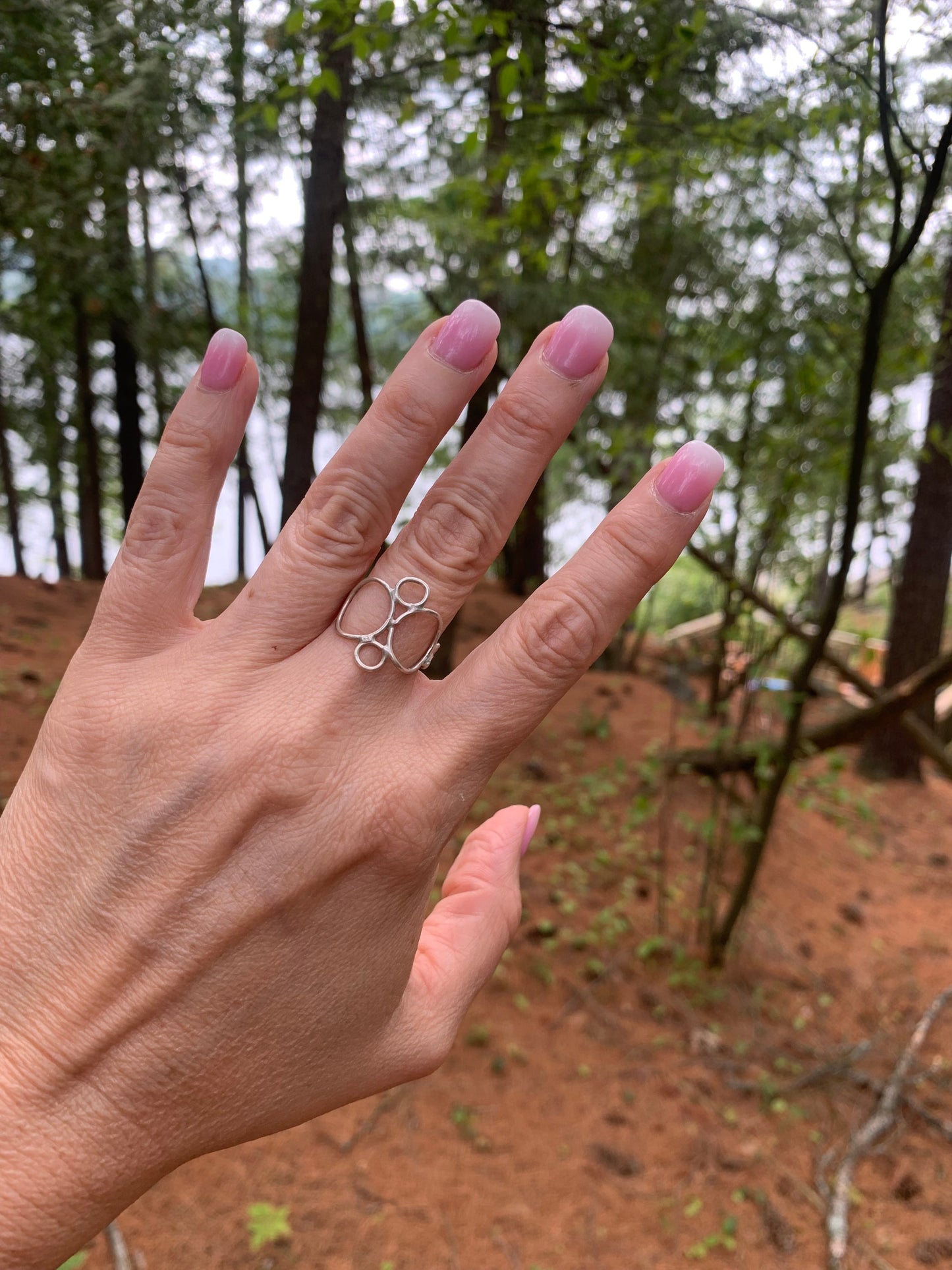 Orbit Ring – Sterling Silver or 18K Yellow Gold