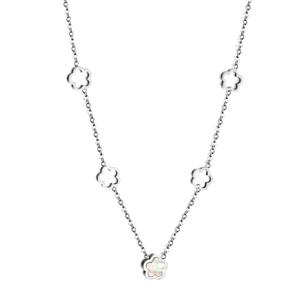 Pearl Blossom Cascade Necklace