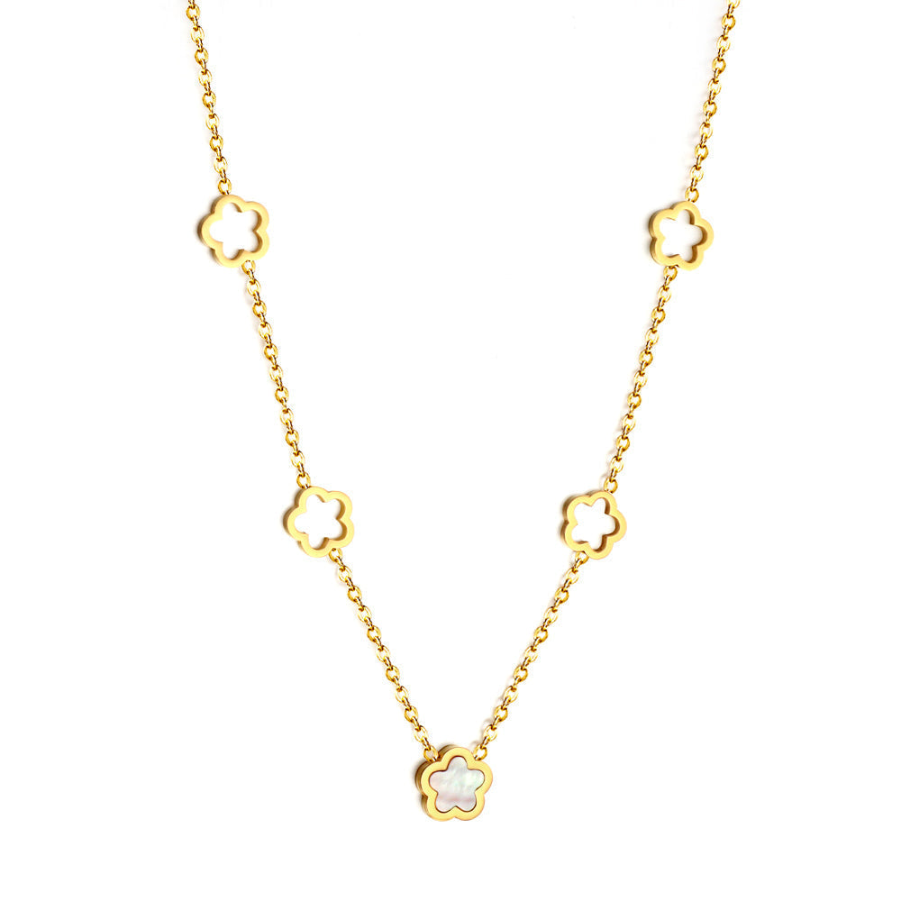 Pearl Blossom Cascade Necklace