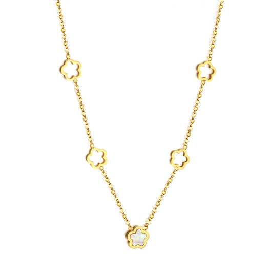 Pearl Blossom Cascade Necklace