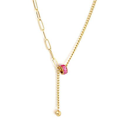 Ruby Sphere Cutout Pendant