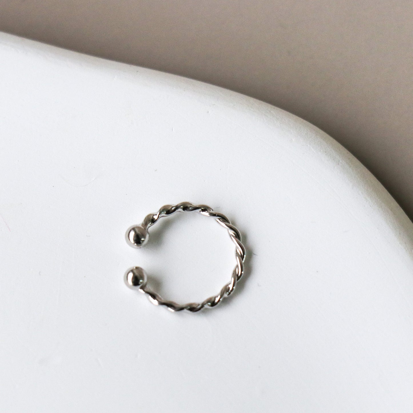 Ear Cuff Torsadé - Argent