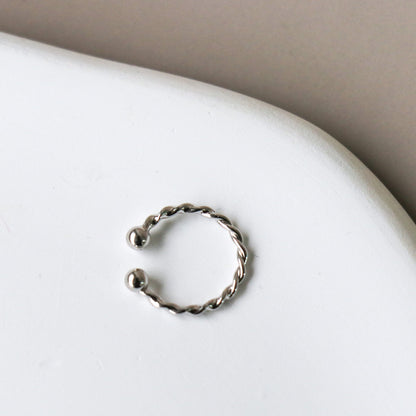 Ear Cuff Torsadé - Argent