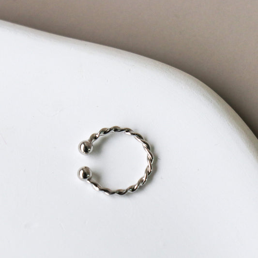 Ear Cuff Torsadé - Argent