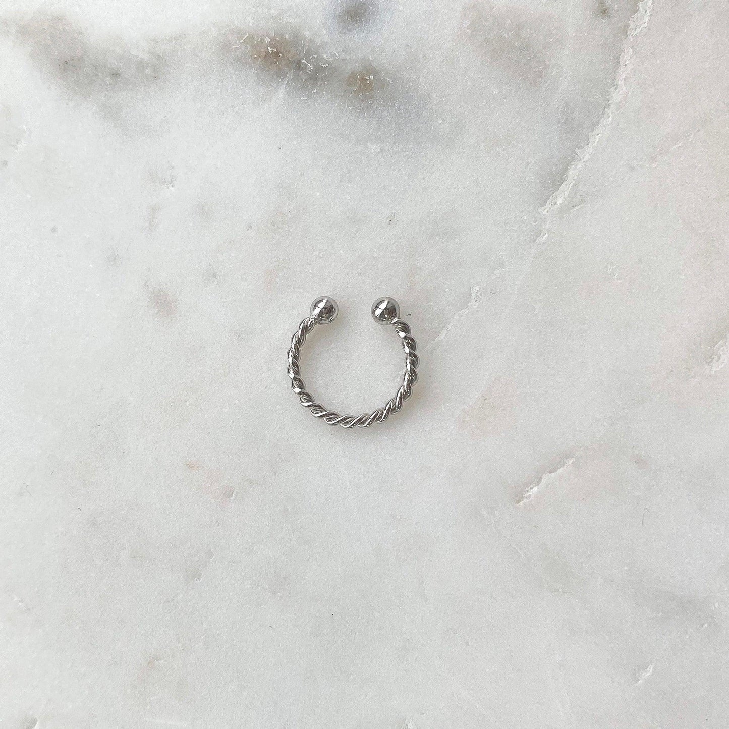 Ear Cuff Torsadé - Argent