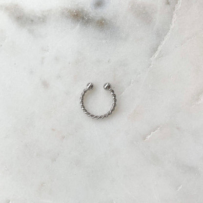 Ear Cuff Torsadé - Argent