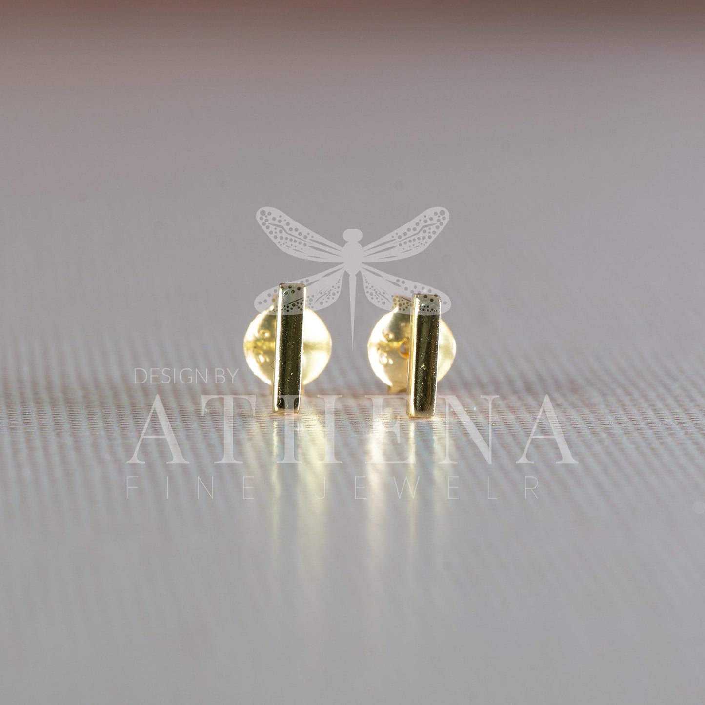 Sample Sale: Bar Stud Earrings in Sterling Silver