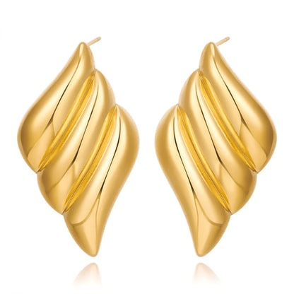 Triple Wing Gold Studs