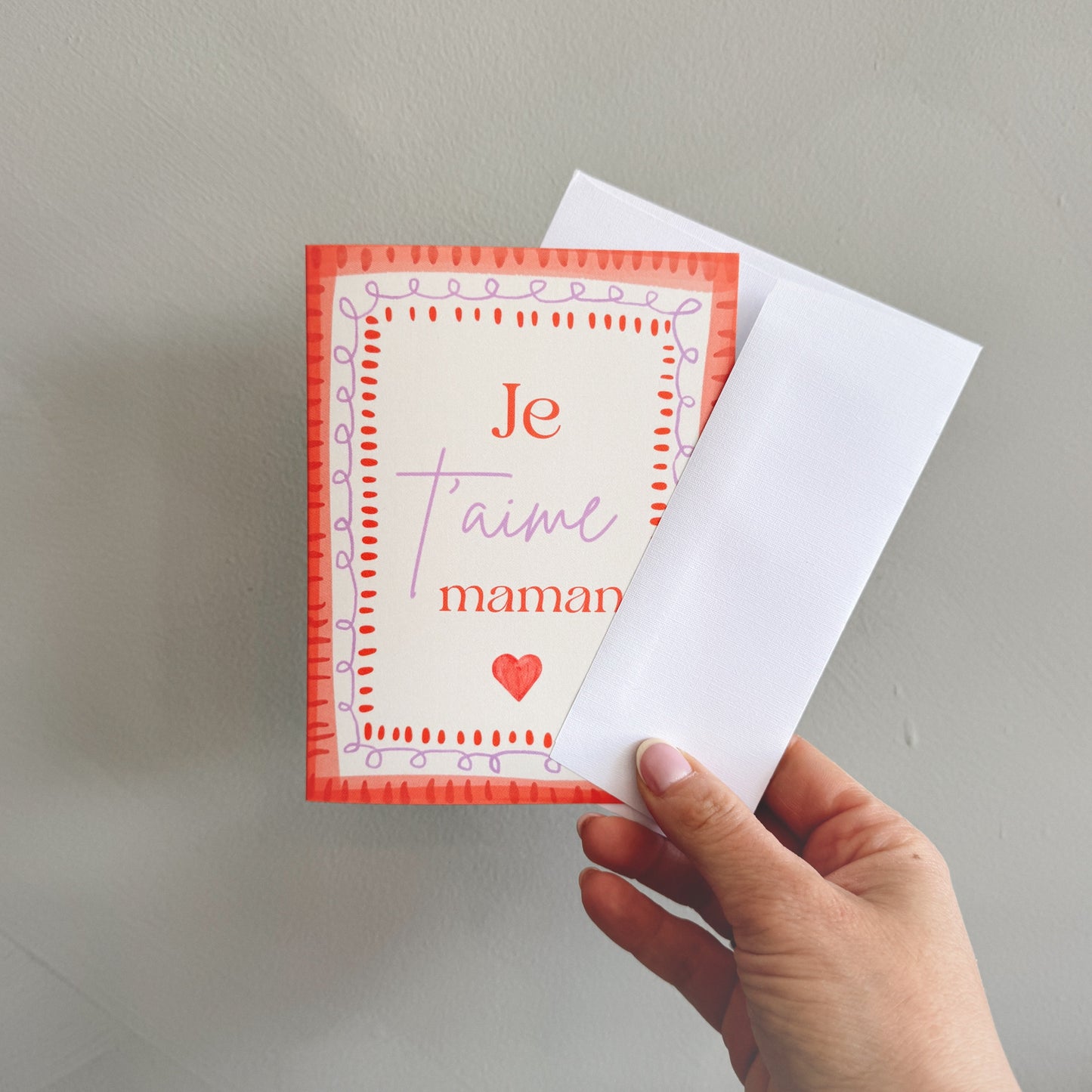 Carte de souhait - Je t'aime Maman