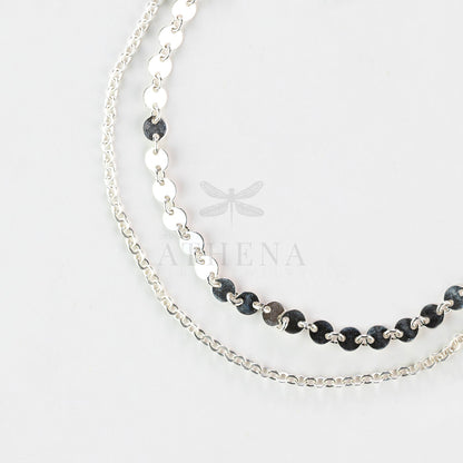 Layering Disc Chain Anklet