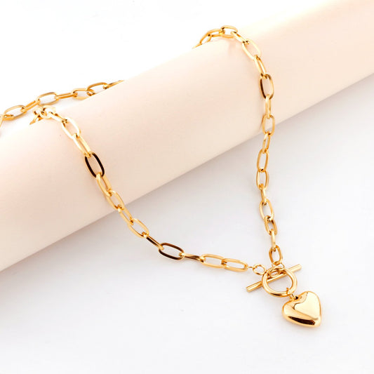 Delicate Heart Chain Choker