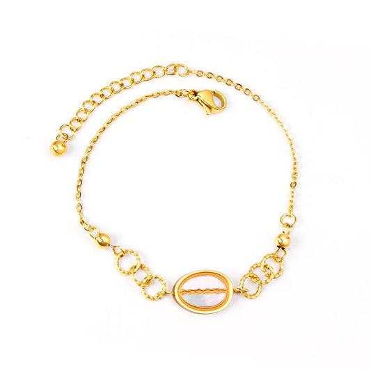 Ocean Shell Charm Bangle