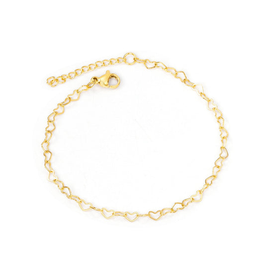 Adjustable Heart Bangle