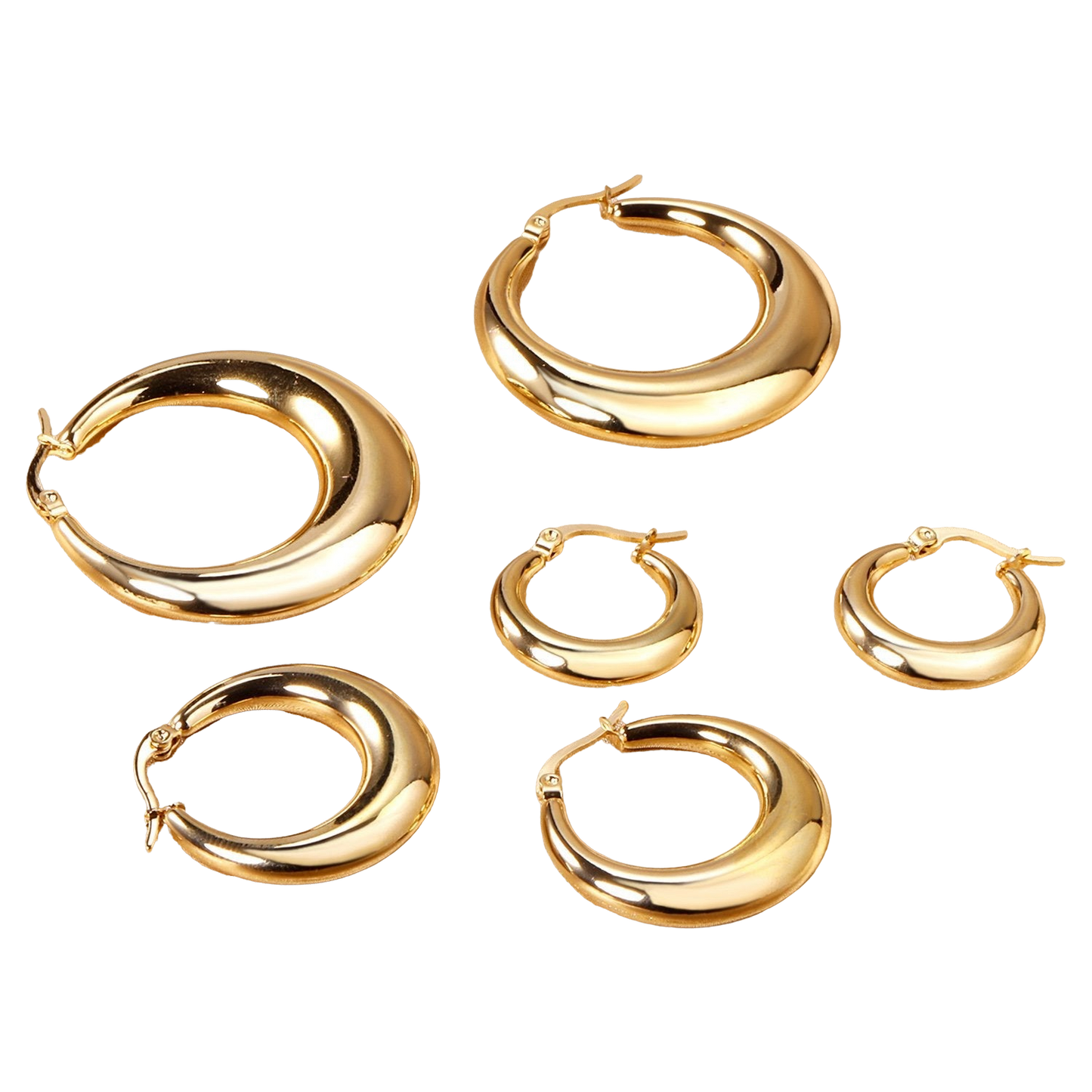 Minimalist Gold Circle Hoops