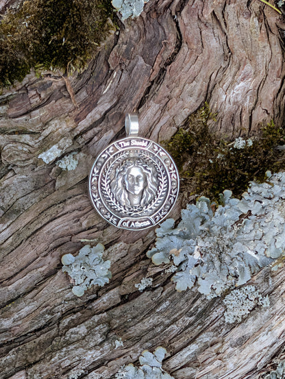 The Shield of Athena | Pendant | Made to Order | Sterling or Gold