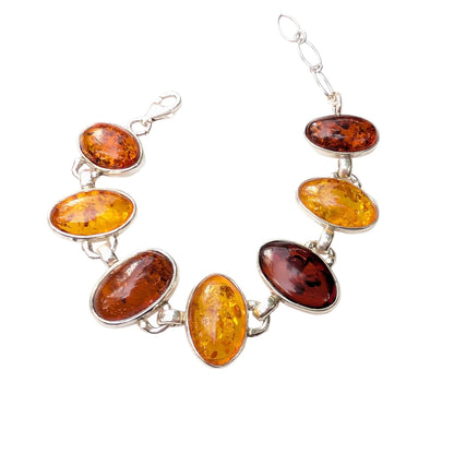 Helia’s Tears Bracelet | Sterling Silver Baltic Amber Bracelet | Tears of the Sun