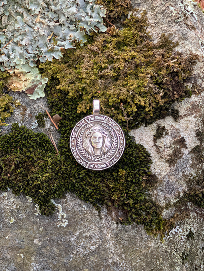 The Shield of Athena | Pendant | Made to Order | Sterling or Gold
