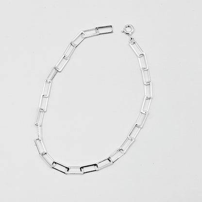 Lightweight Rectangle Link Bracelet
