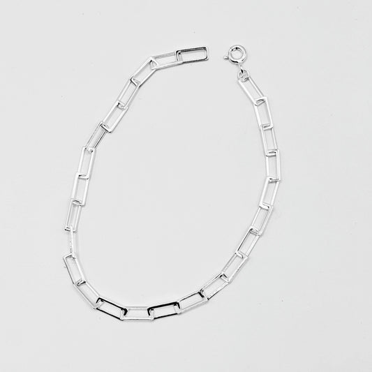 Lightweight Rectangle Link Bracelet