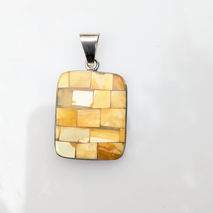 Temple of Light Pendant | Sterling Silver Baltic Amber | Tears of the Sun