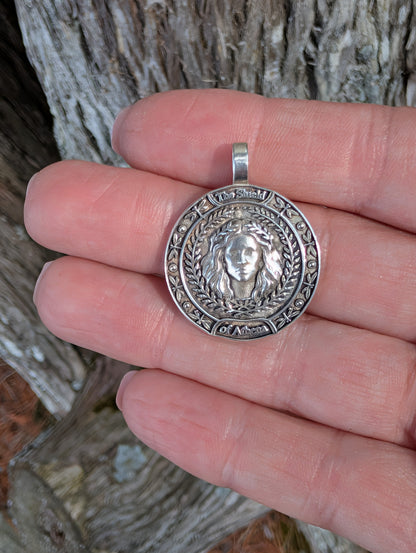 The Shield of Athena | Pendant | Made to Order | Sterling or Gold