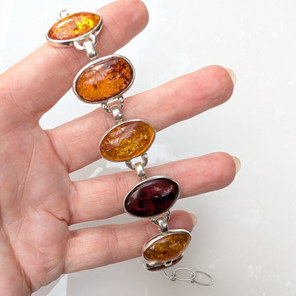 Helia’s Tears Bracelet | Sterling Silver Baltic Amber Bracelet | Tears of the Sun