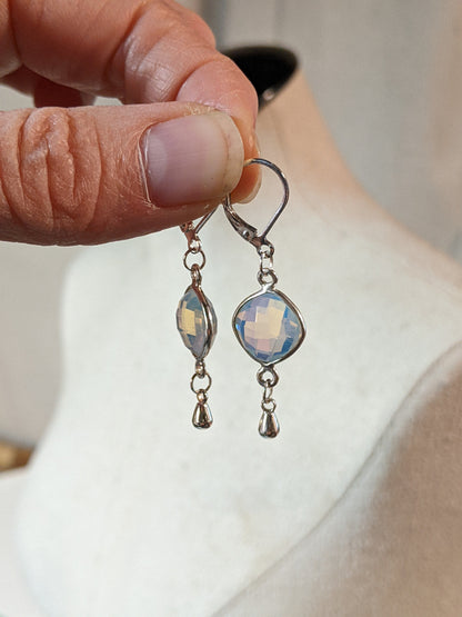 Opalite Earrings in Sterling Silver – Effortless Elegance for the Modern Woman