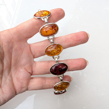 Helia’s Tears Bracelet | Sterling Silver Baltic Amber Bracelet | Tears of the Sun