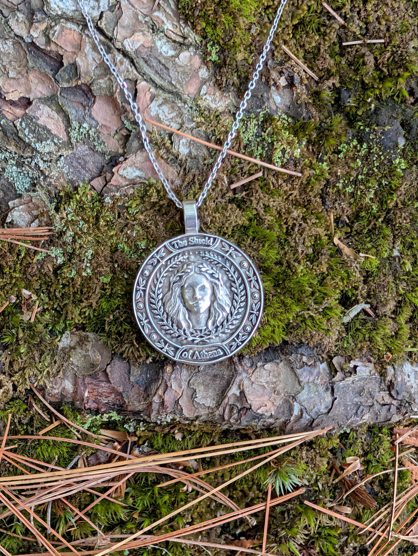 The Shield of Athena | Pendant | Made to Order | Sterling or Gold