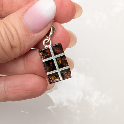 Golden Axis Pendant | Sterling Silver Baltic Amber | Tears of the Sun